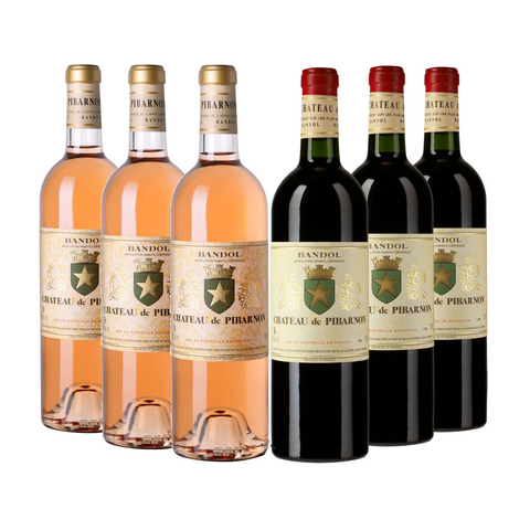 MIX CHATEAU DE PIBARNON - 'Bandol' Rouge 2021 x3 and Bandol Rose 2023 x3'