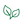 Green leaf icon on a white background